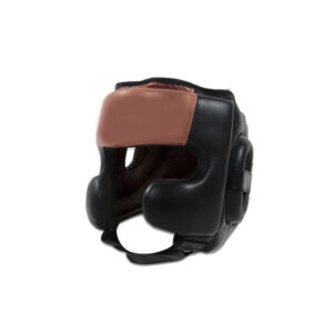 Black & Brown Leather Head Guard