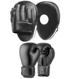Original Fight Boxing Gloves And Pads Set