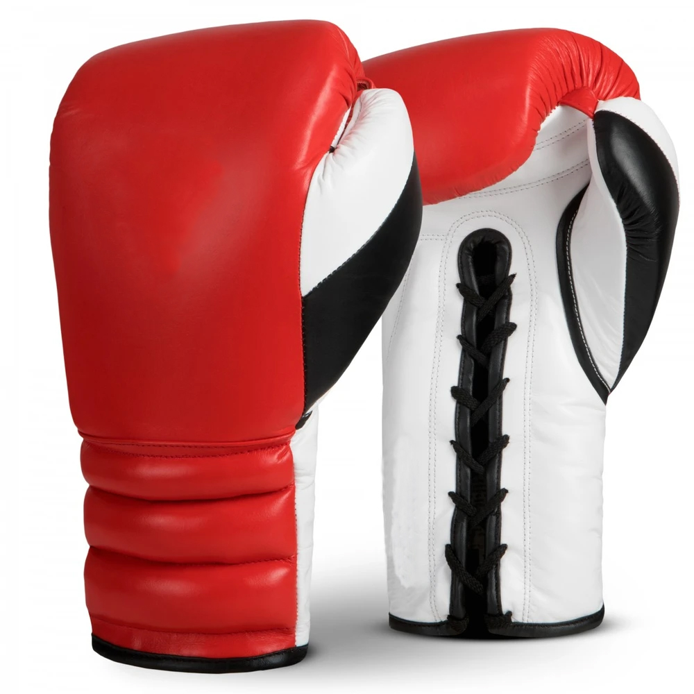 Red/White And Black Fighter Siam Gloves