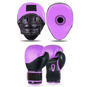 Noir Boxing Gloves & Punch Mitts Set