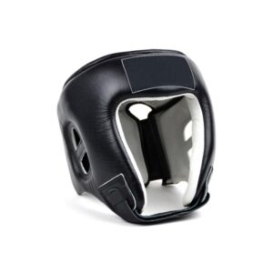 Black  Boxing Head Guard With Plastic Frame